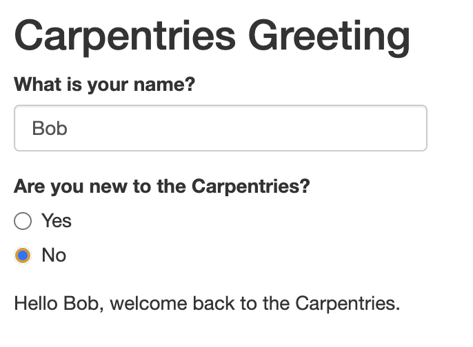 Figure 18.Carpentries Introduction App Text Output