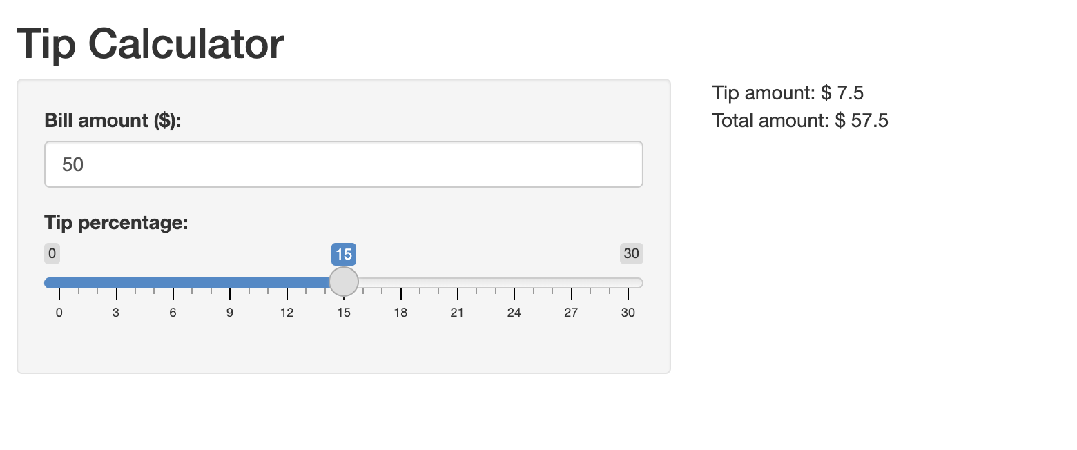 Figure 30. Tip calculator