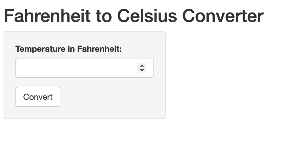 Figure 32. The Fahrenheit to Celsius Converter App with Activation Button