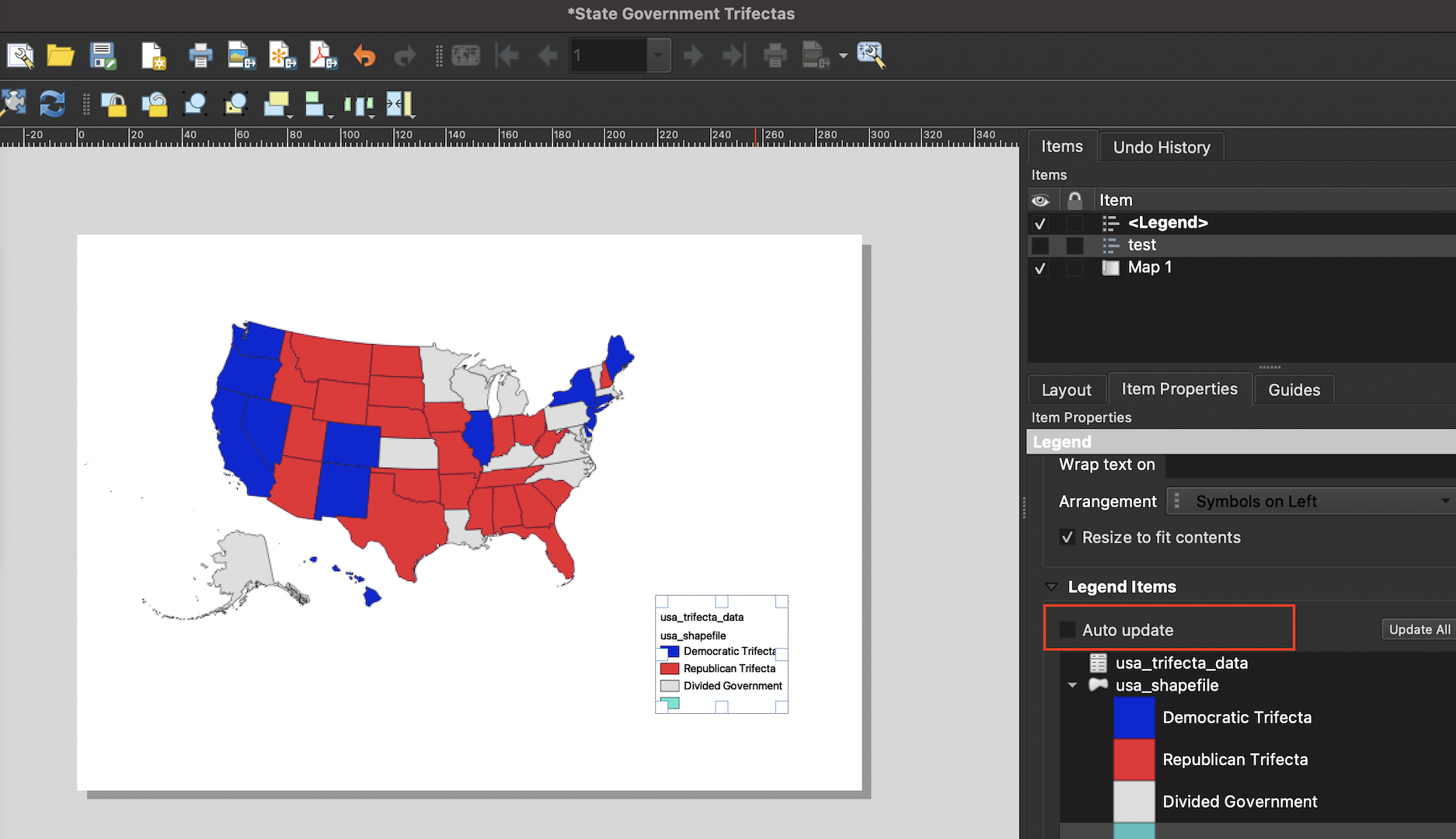 Uncheck the auto update button